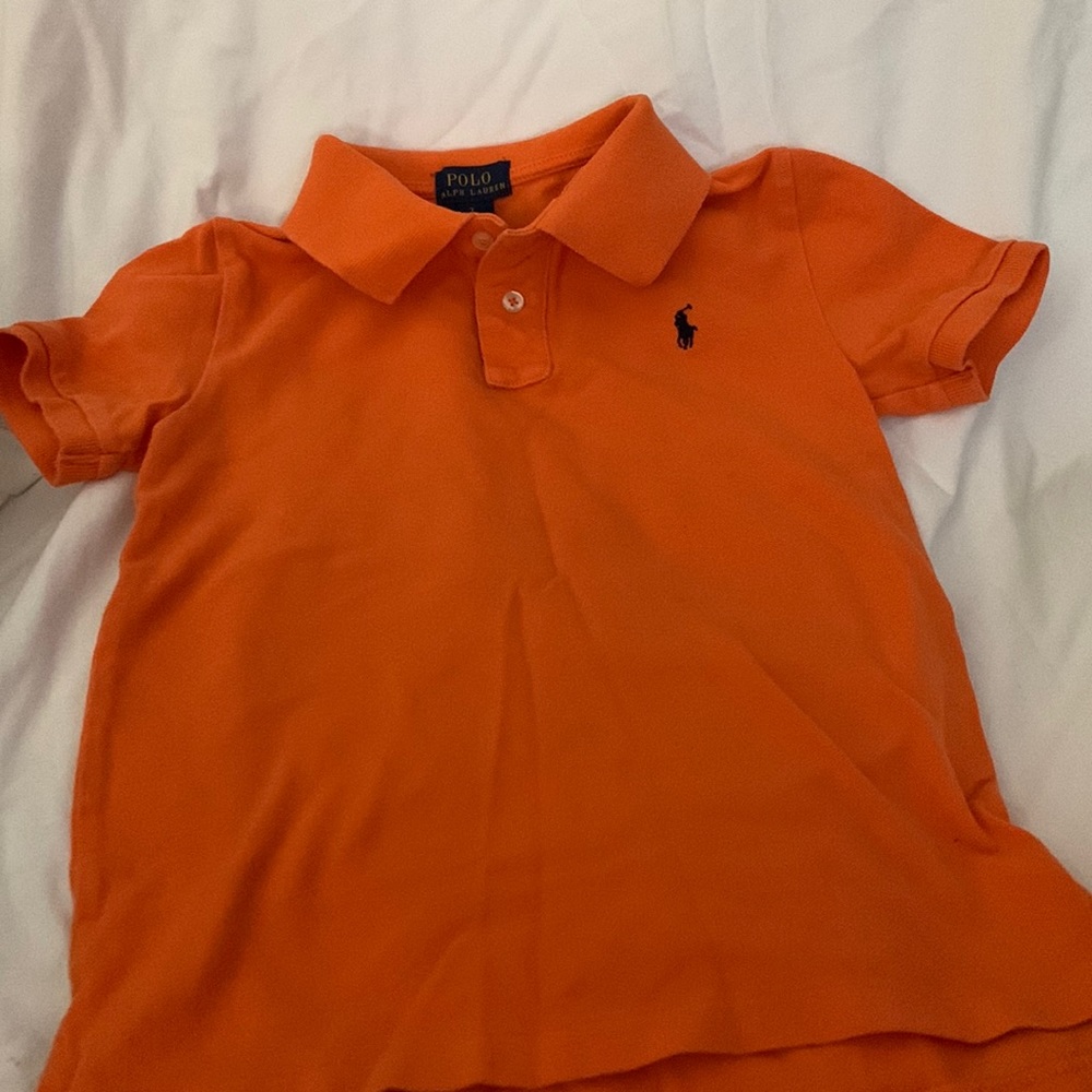 Boys Orange Polo Shirt